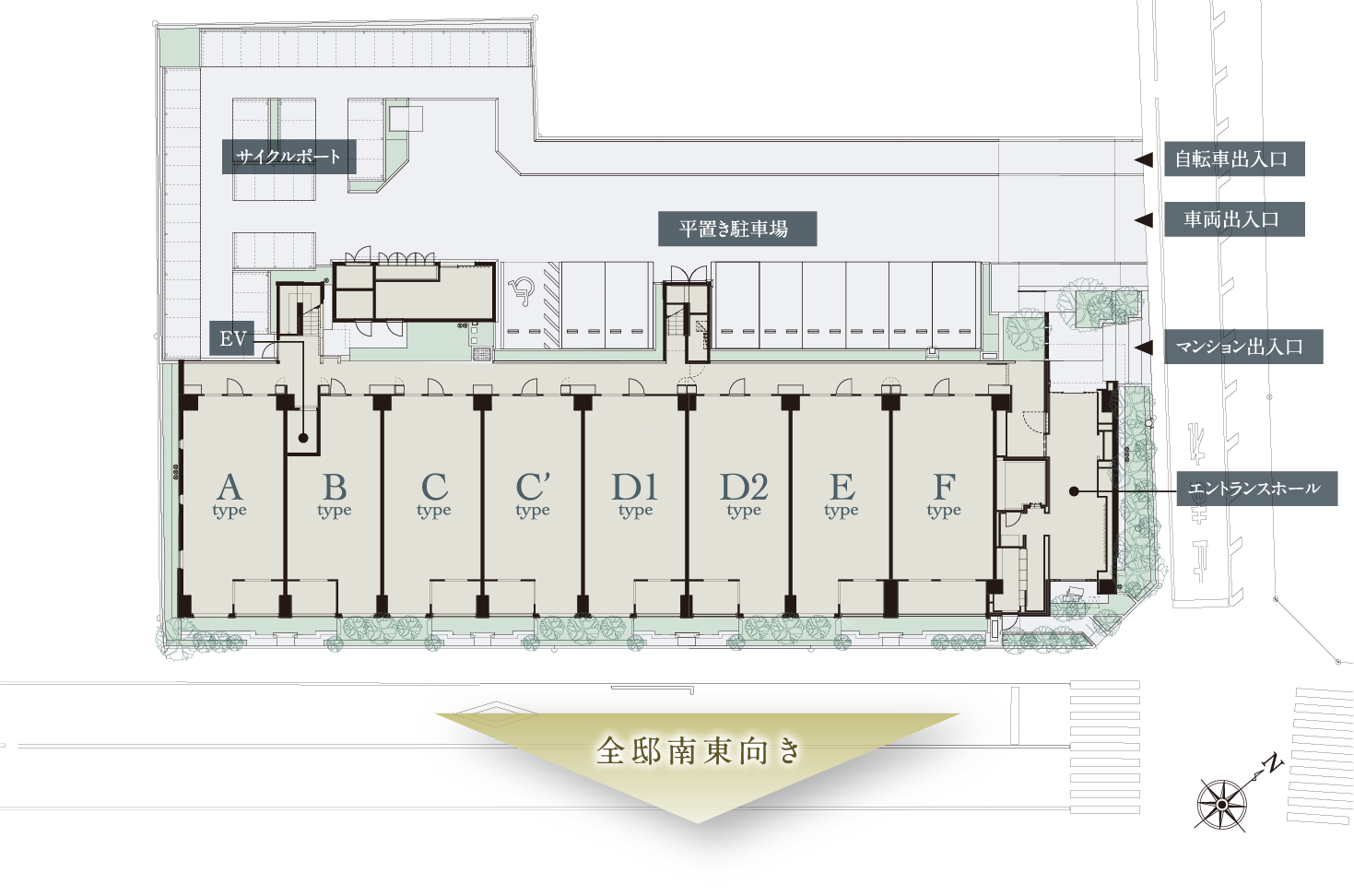 敷地配置完成予想図