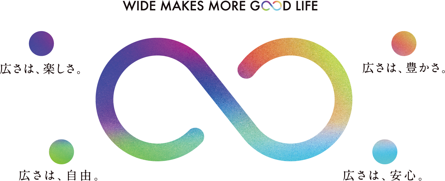WIDE MAKES MORE GOOD LIFE