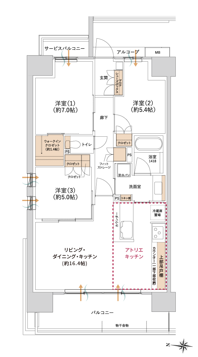 Aタイプ間取り図